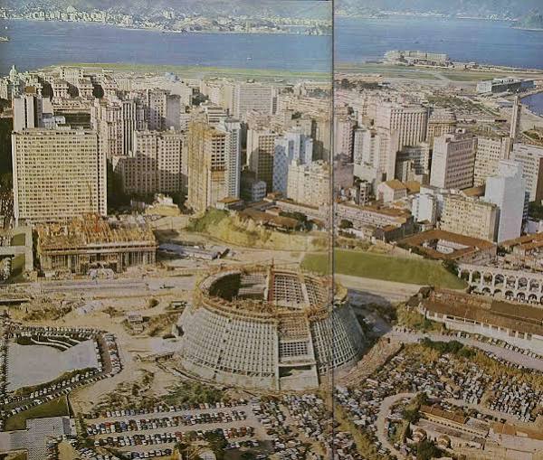 Estrutura da Catedral sendo construida (Década de 60)